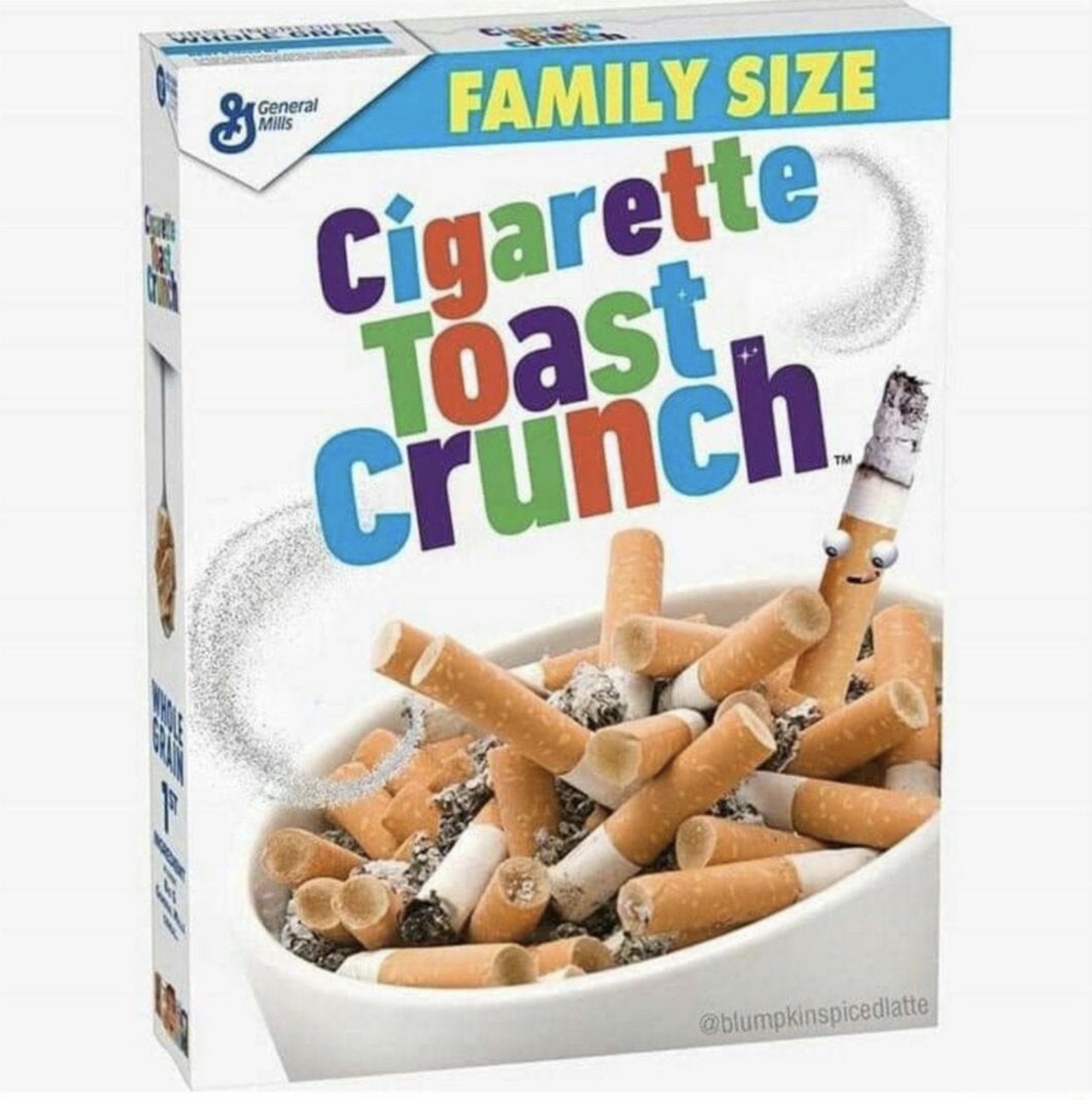 cigarettes family size - B General Mills Family Size Cigarette Toast crunch Tm