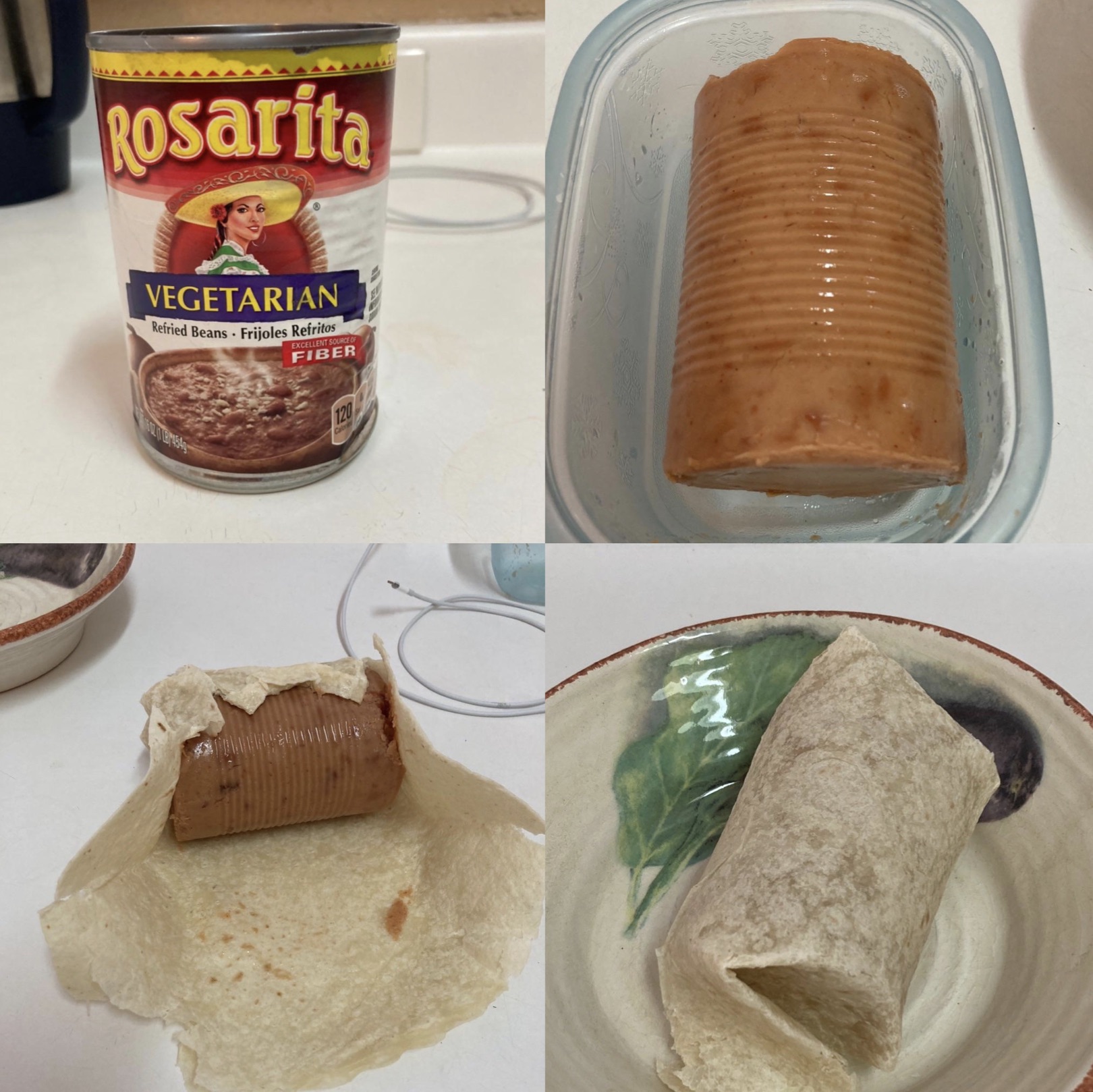 can of beans burrito - Rosarita Vegetarian ried Beams Frijoles Ref Fiber