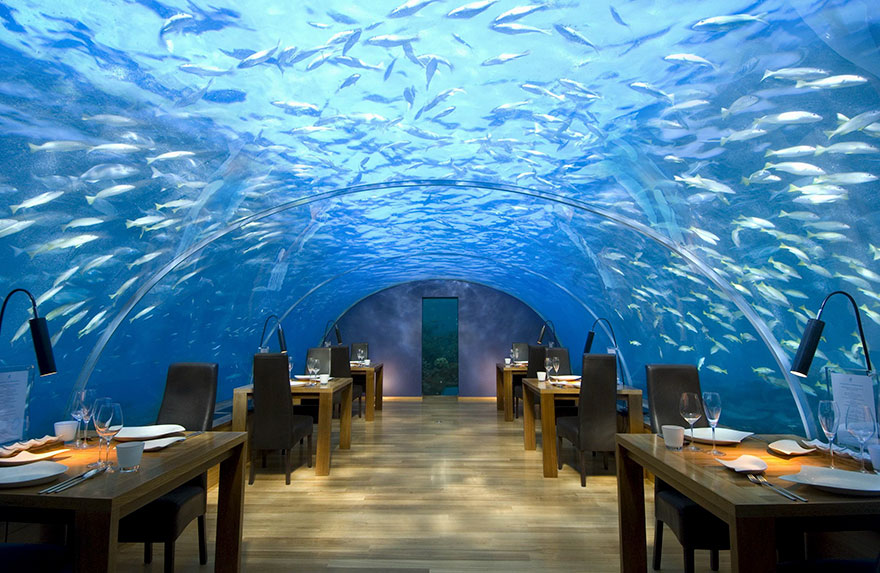 amazing restaurants around the world - underwater restaurant london