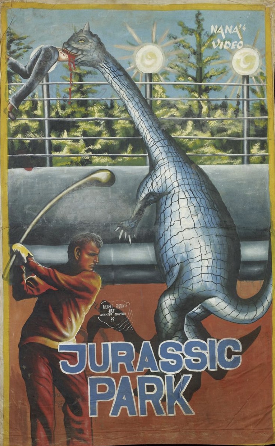 affiche film ghana - Gilbert Forson'S Art Inntea Junction 99 Nana Video Jurassic Park