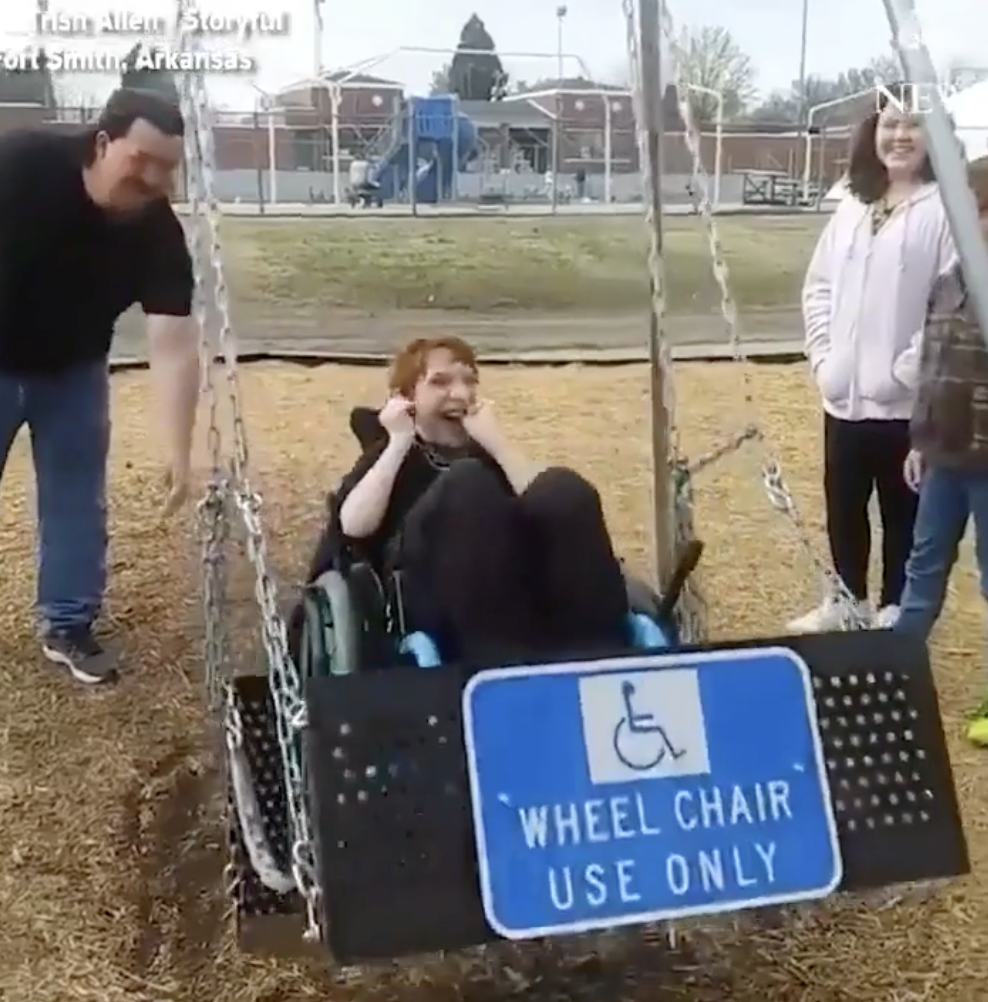 playground - Tram Allen Story thi oft Shitur Arkansas & Wheel Chair Use Only