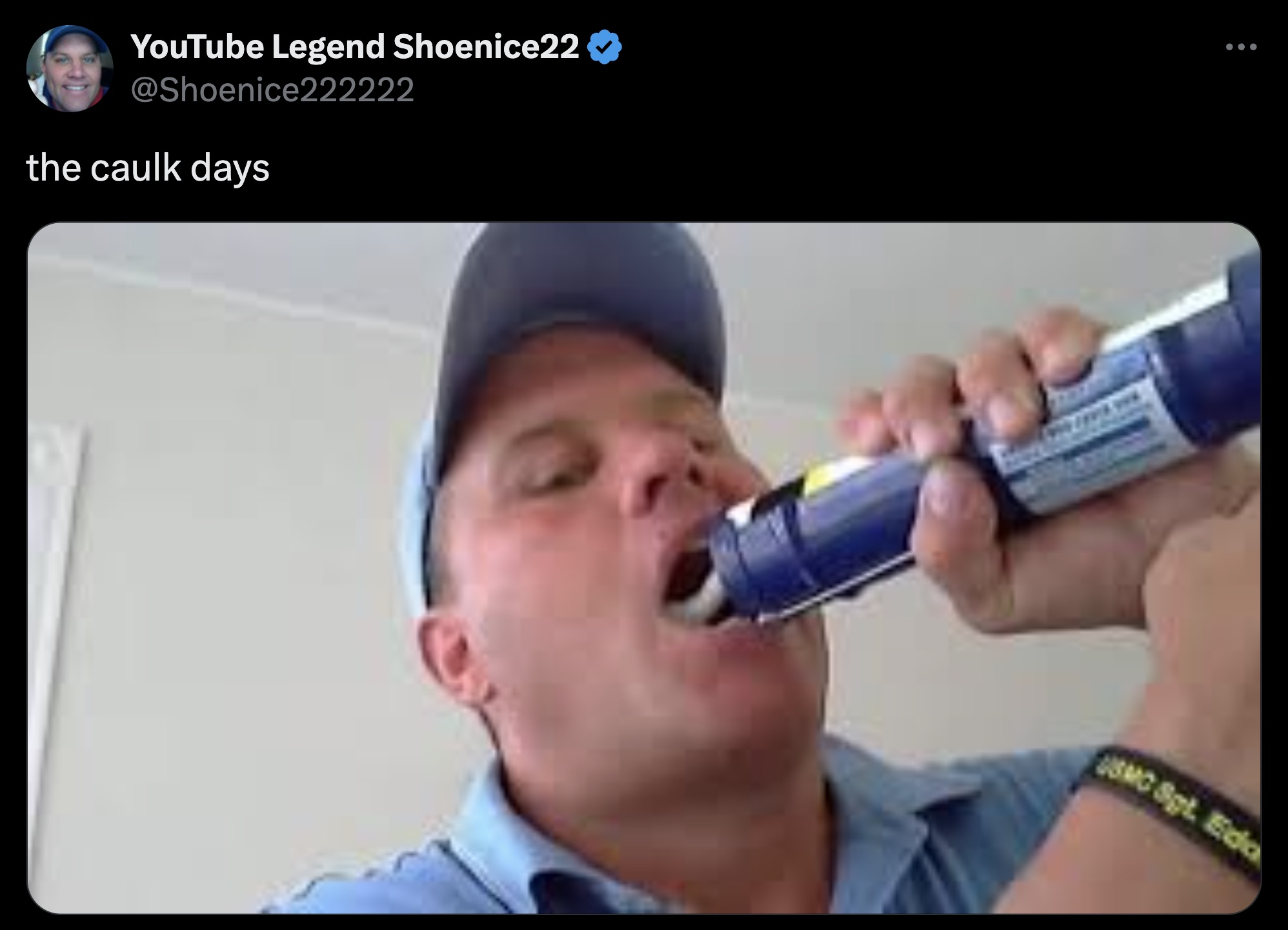 screenshot - YouTube Legend Shoenice22 the caulk days Usmc Sgt. Eda