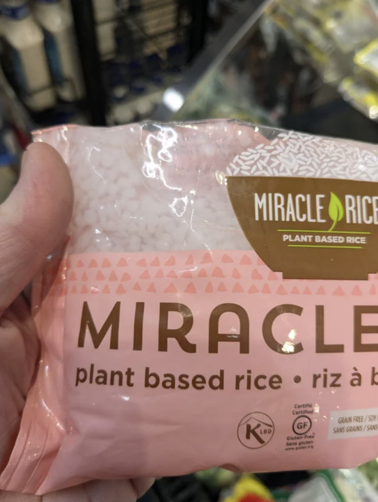 miracle noodles rice - Miracle Rice Plant Based Rice Miracle plant based rice riz b K