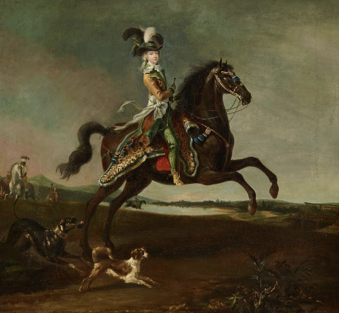 Marie-Antoinette, Queen of France on horseback.