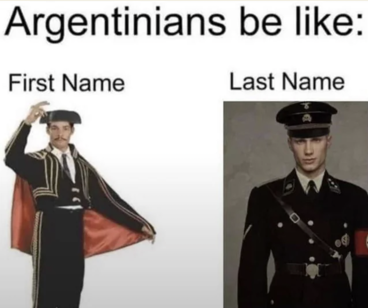 argentinian first names and last names - Argentinians be First Name Last Name