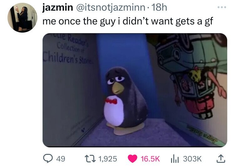 toy story 2 penguin - jazmin . 18h me once the guy i didn't want gets a gf le Reader's Collection of Children's Stone 49 1,925