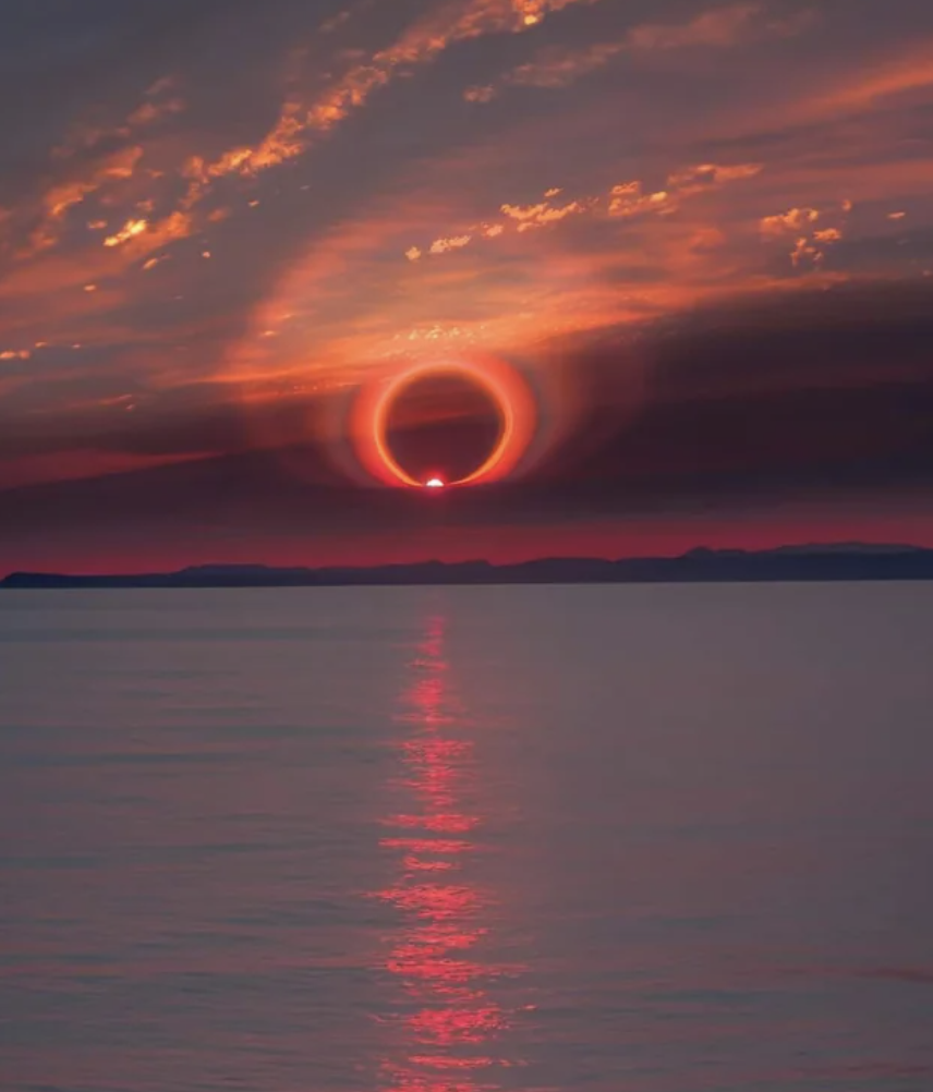 solar halo sunrise