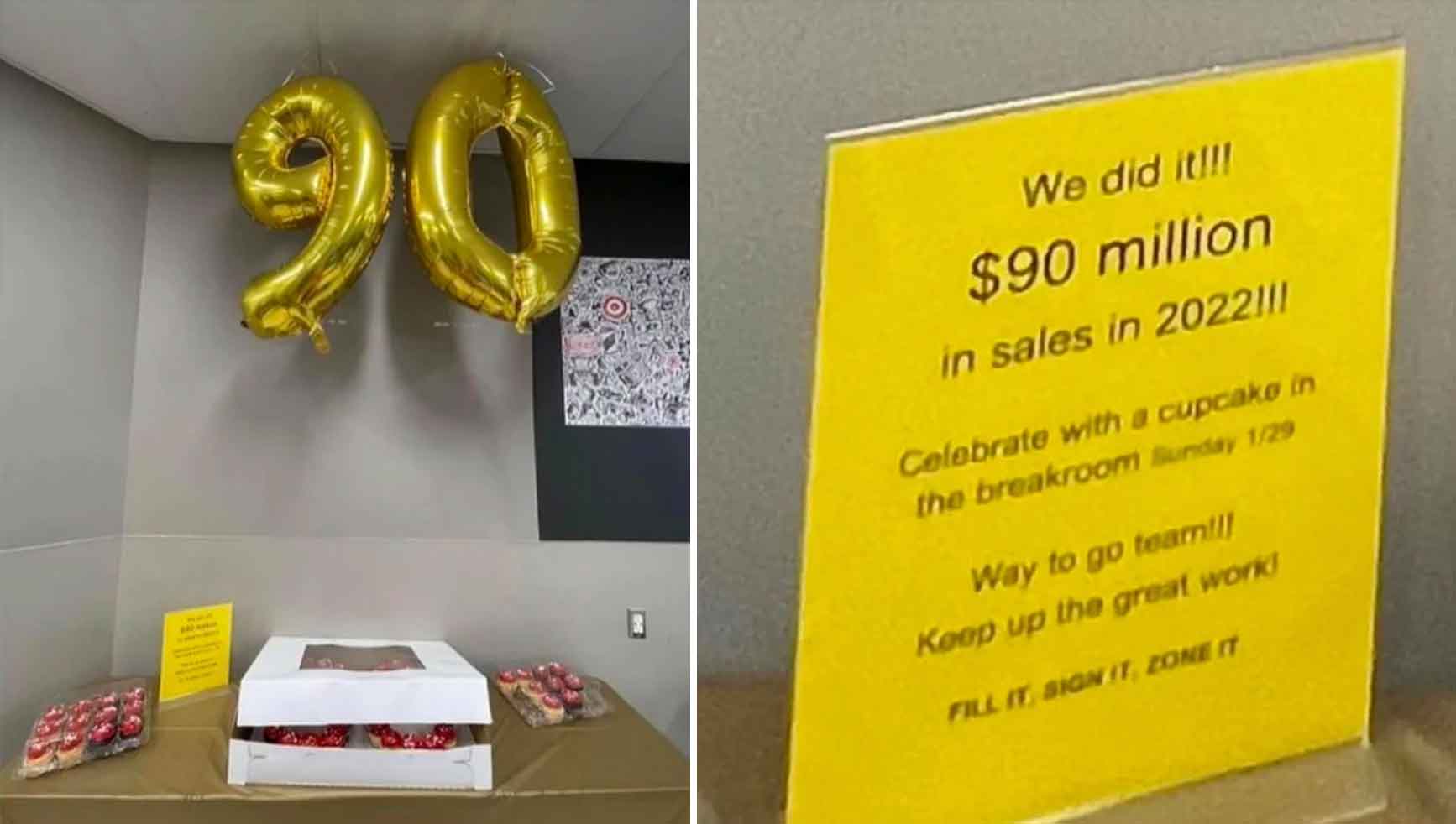 90 million in sales cupcake - We did it!!! $90 million in sales in 2022||| Celebrate with a cupcake in the breakroom Sunday 129 Way to go team!!! Keep up the great work! Fill It Sign It, Zone It