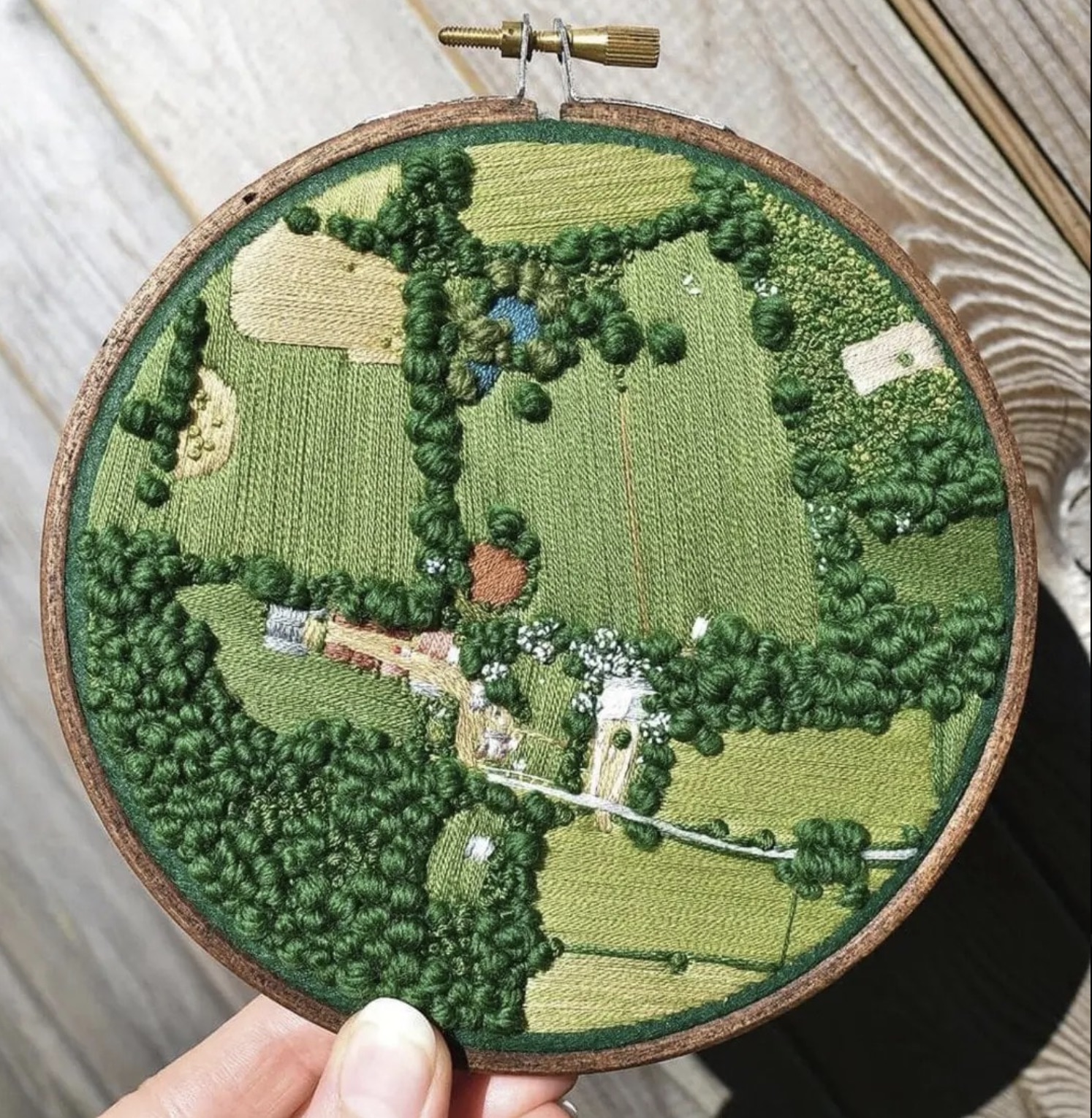 embroidered landscapes