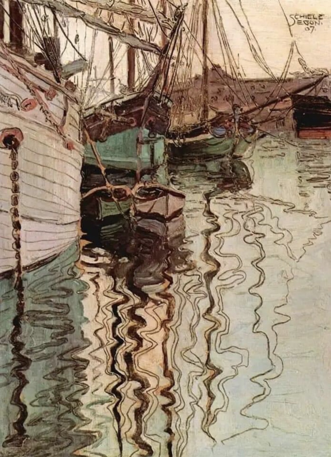 egon schiele boat painting - Anddec Schiele