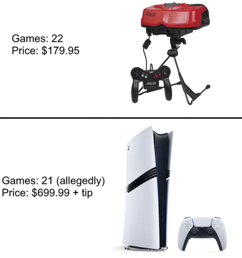 nintendo virtual boy - Games 22 Price $179.95 Games 21 allegedly Price $699.99 tip