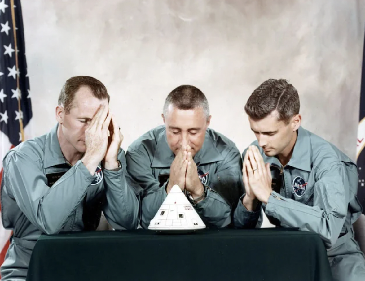 apollo 1 praying