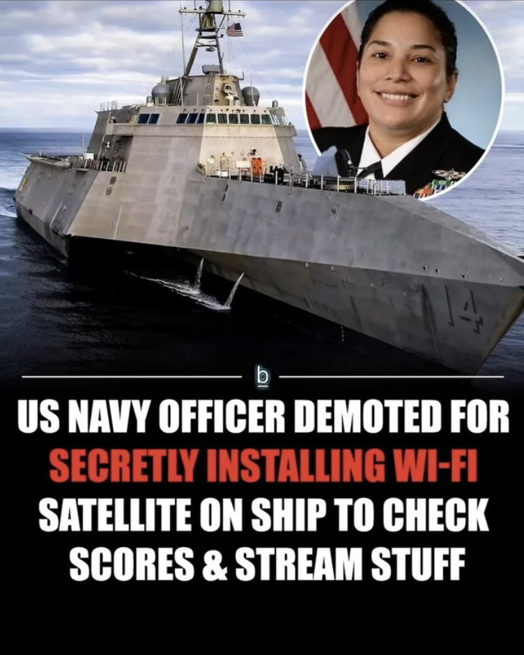 United States Navy - Us Navy Officer Demoted For Secretly Installing WiFi Satellite On Ship To Check Scores & Stream Stuff