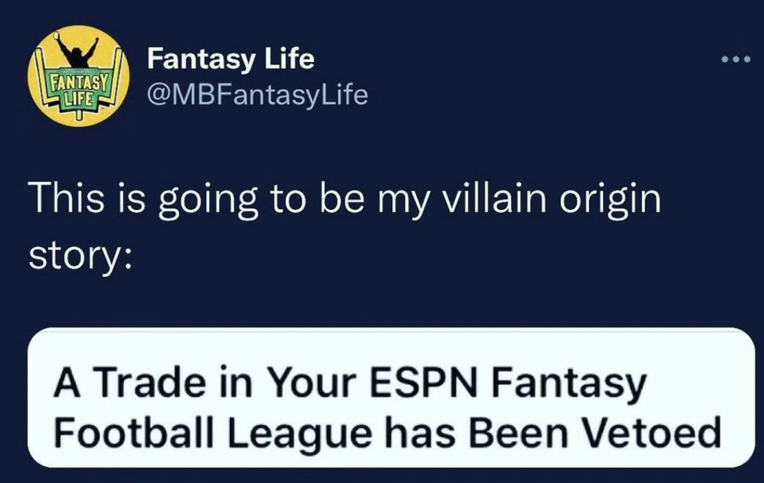 screenshot - Fantasy Life Fantasy Life This is going to be my villain origin story A Trade in Your Espn Fantasy Football League has Been Vetoed