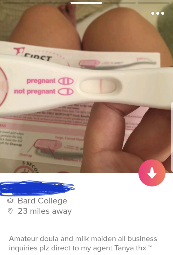 pregnancy test - Feinst pregnant D not pregnant Shco Bard College 23 miles away Amateur doula and milk maiden all business inquiries plz direct to my agent Tanya thx