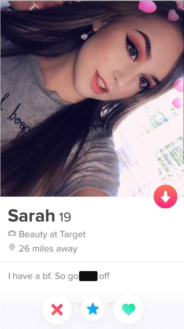 girl - book Sarah 19 Beauty at Target 26 miles away I have a bf. So go off