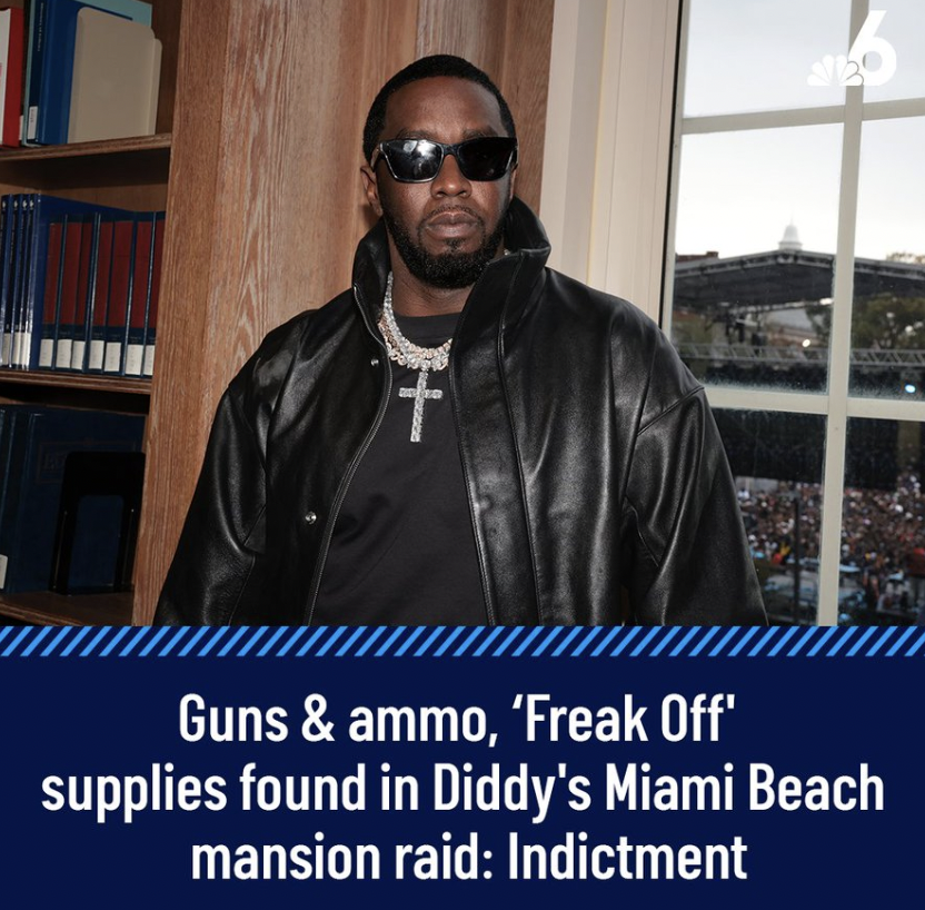 sean combs - Guns & ammo, 'Freak Off' supplies found in Diddy's Miami Beach mansion raid Indictment