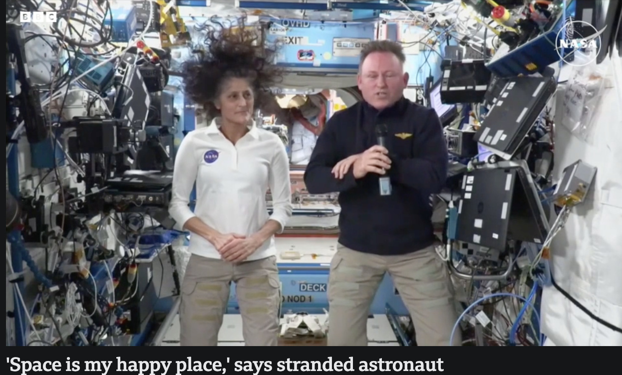 Astronaut - Bob Exit Deck Nod 1 'Space is my happy place,' says stranded astronaut