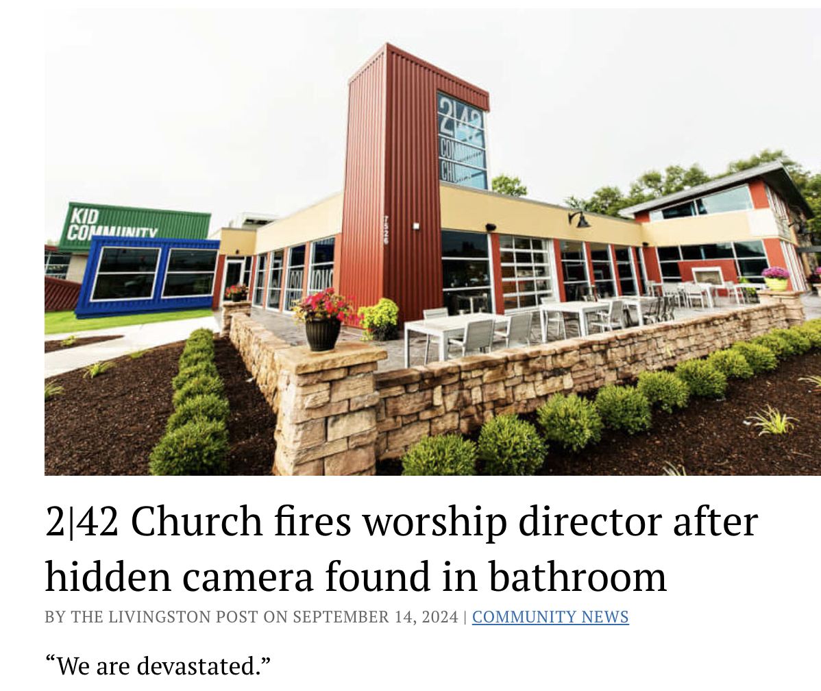 plantation - Kid Commiinity 2|42 Church fires worship director after hidden camera found in bathroom By The Livingston Post On | Community News "We are devastated."