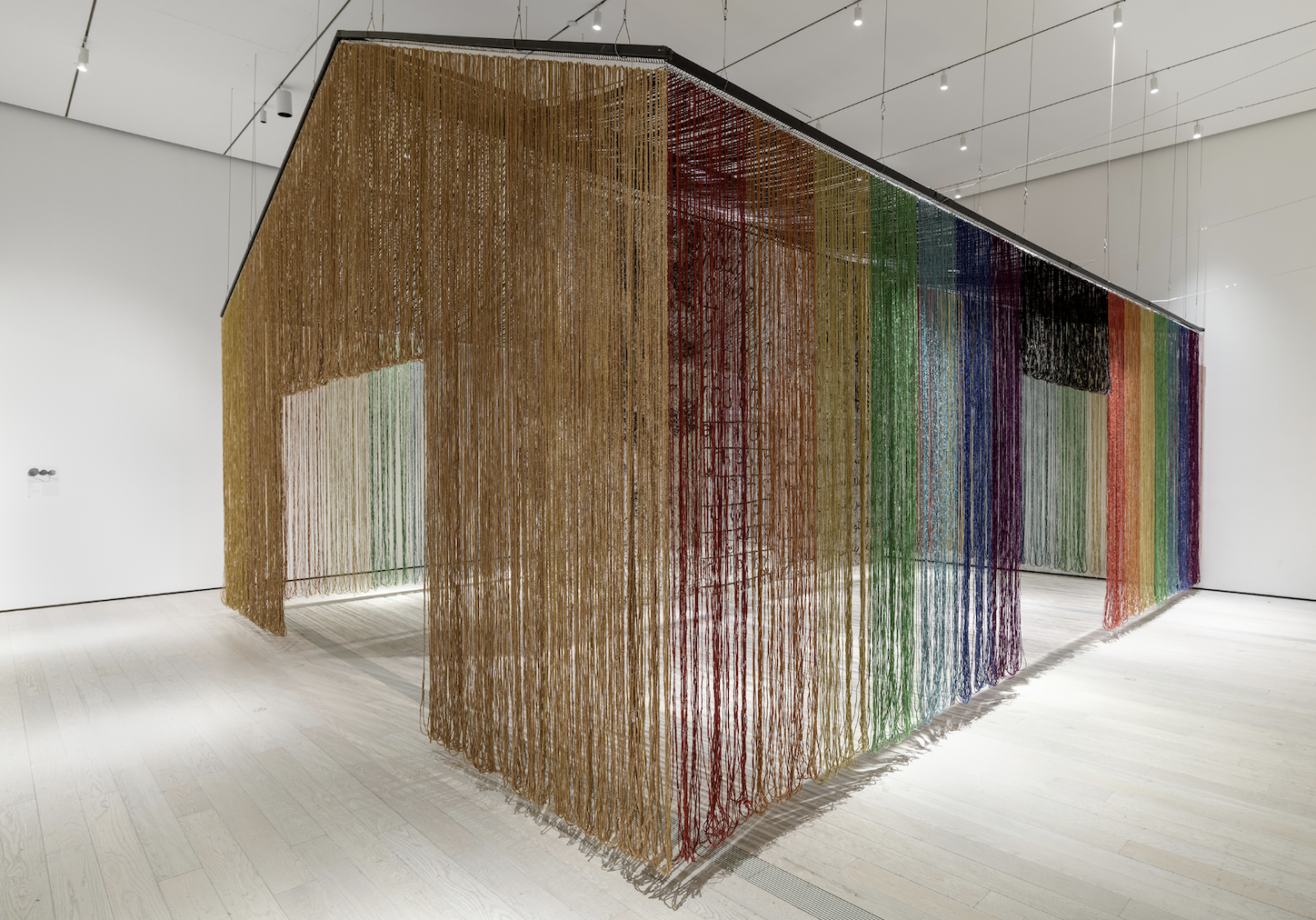 The ‘United Nations: United Colors' Exhibit by Wenda Gu features a 420 pound structure made of human hair. 