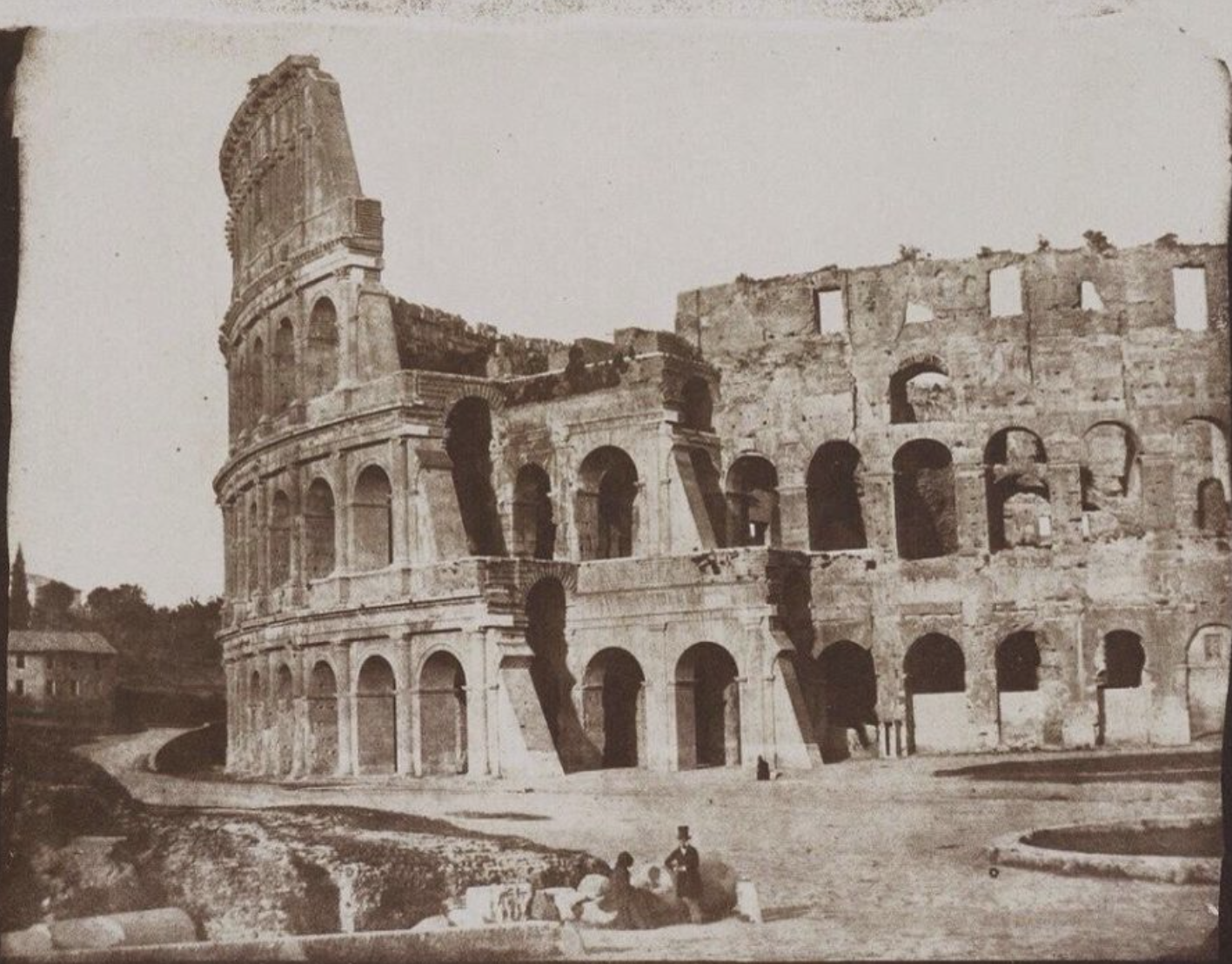 One of the oldest photographs of Rome and the Colosseum by Richard Jones in 1846.