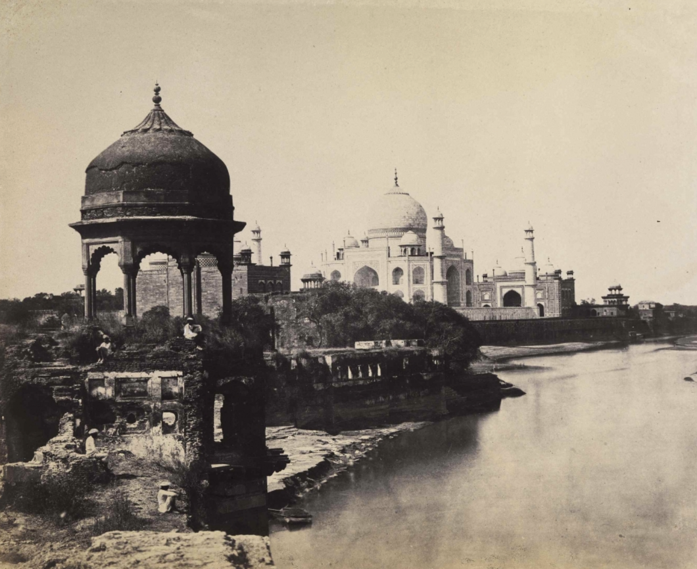 Dr. John Murray, View of the Taj Mahal in Agra India, 1856.