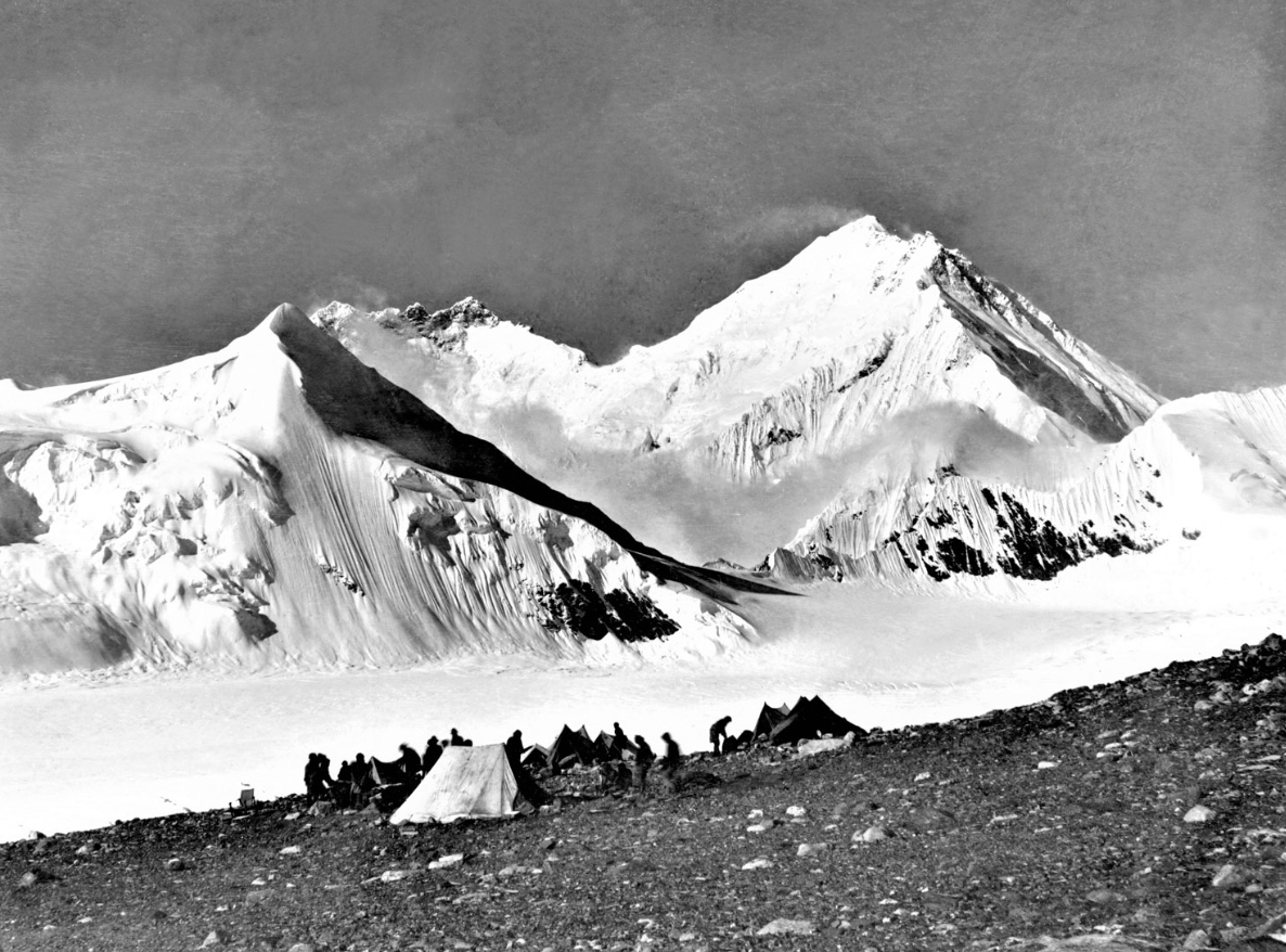 Photo by Howard Somervell on the last day of the 1921 Mount Everest Reconnaissance expedition.