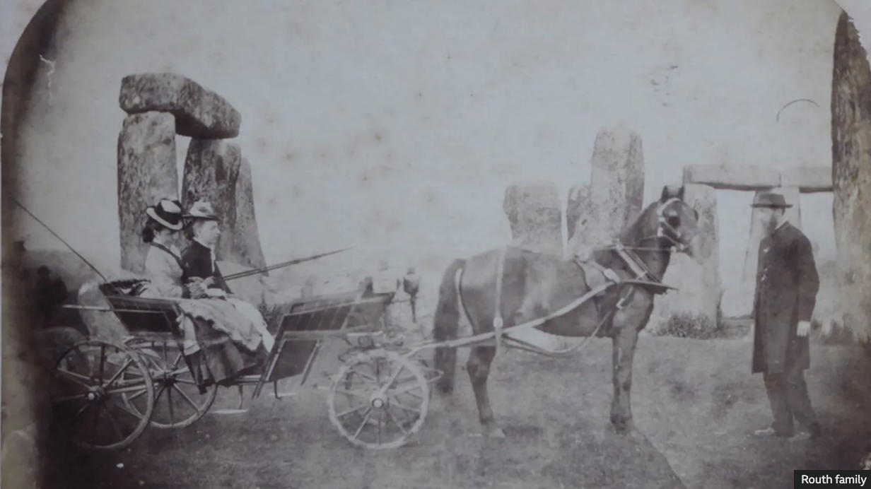 This photograph of the Routh family enjoying a day out at Stonehenge in 1875 might be the landmark’s oldest known photo. 