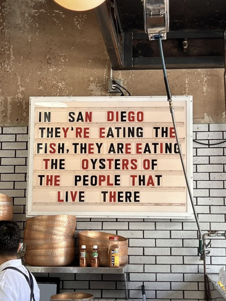 street food - H In San Diego They'Re Eating The Fish, They Are Eating The Oysters Of The People That Live There