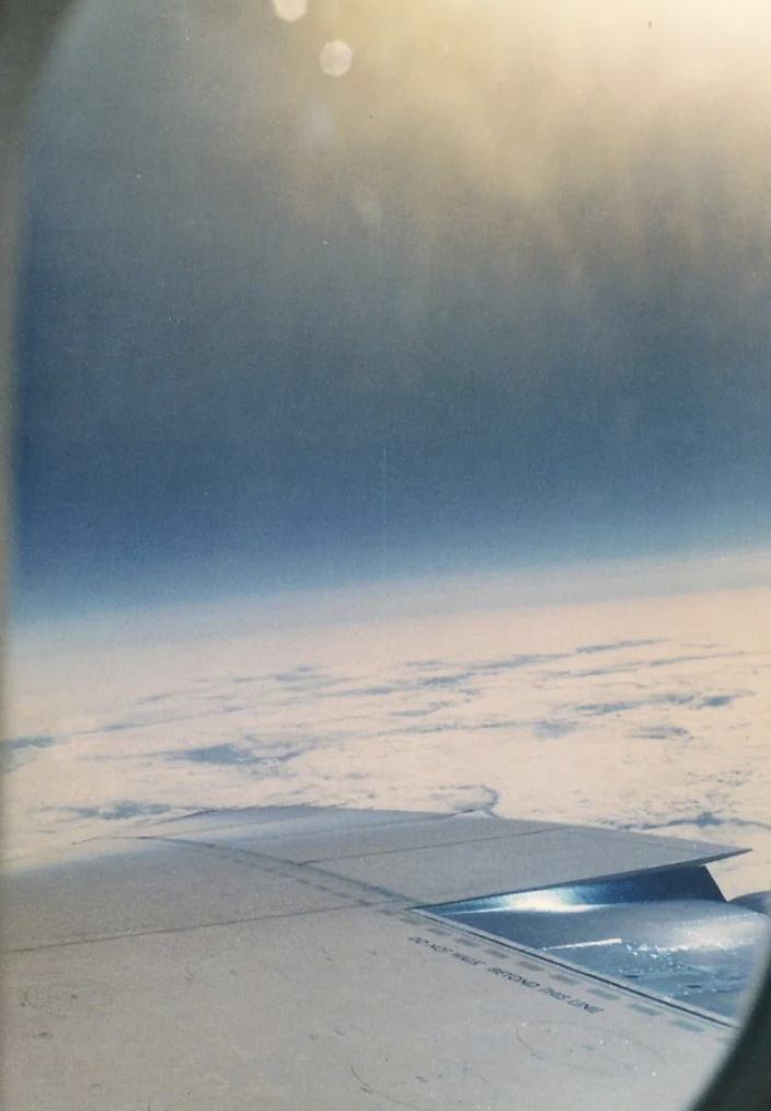 A view from Concorde's window at 60,000 feet.