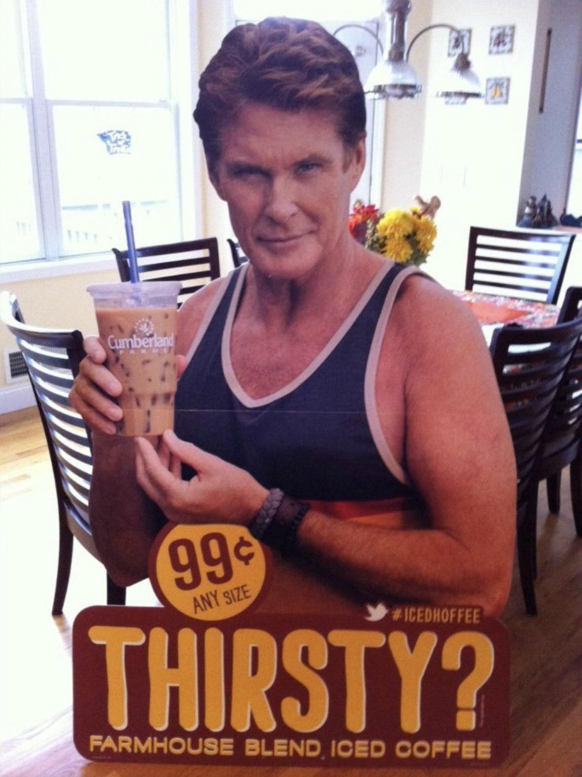 poster - Cumberland 99 Any Size Thirsty? Farmhouse Blend Iced Coffee