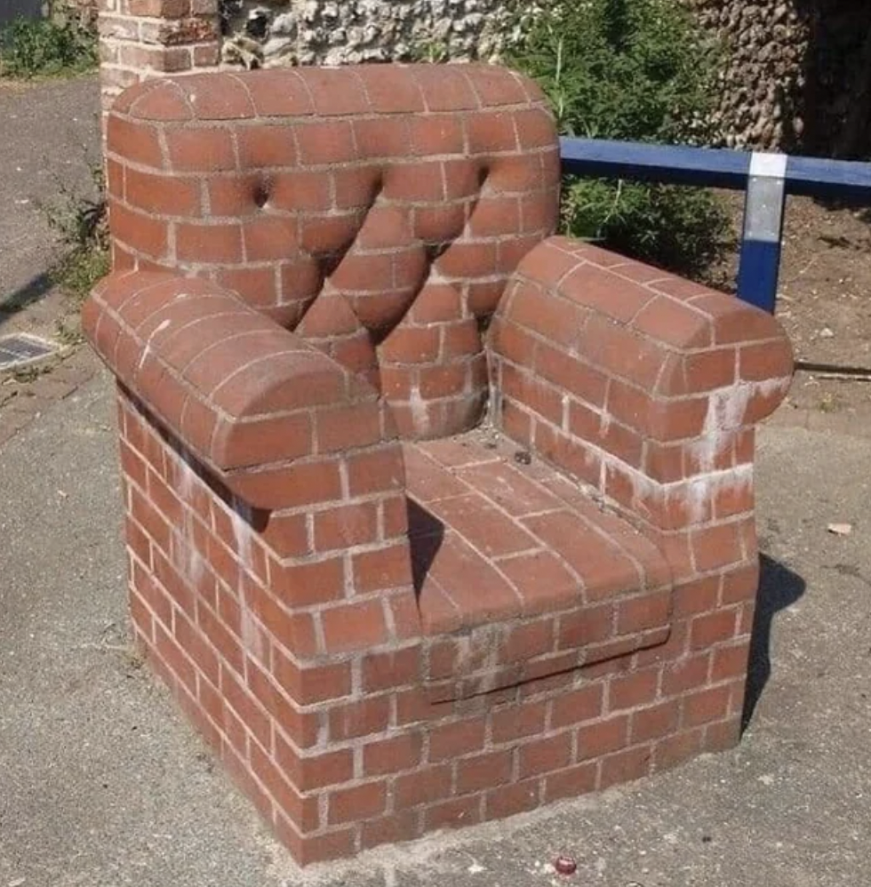 brick chair