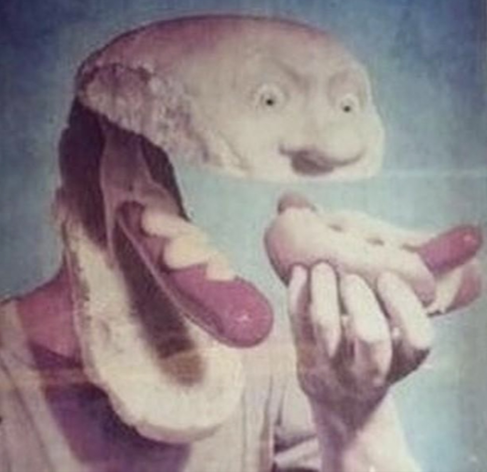 cursed hot dog man