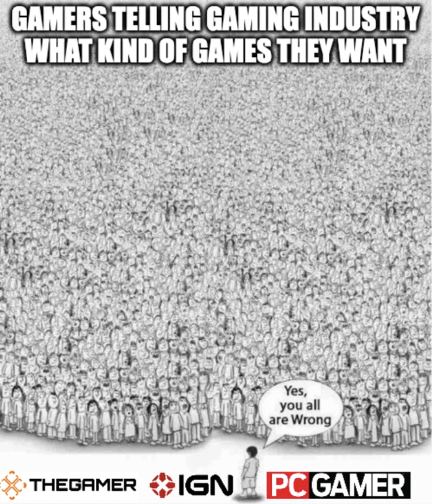 monochrome - Gamers Telling Gaming Industry What Kind Of Games They Want Yes, you all are Wrong Thegamer Ign Pc Gamer