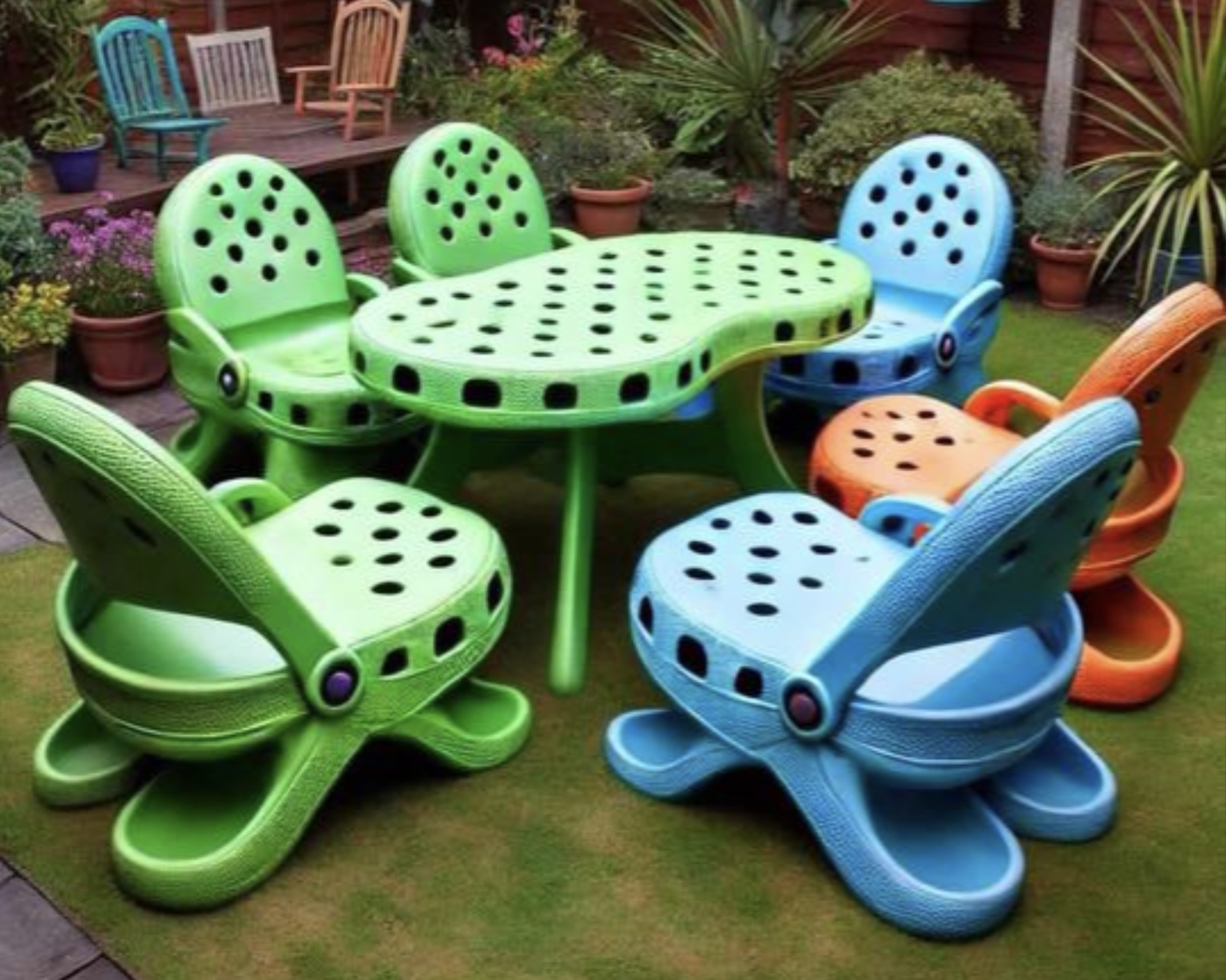 croc patio set