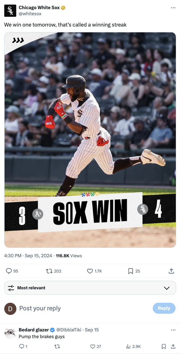 18 Times the White Sox Twitter Account Was Tired of Loosing