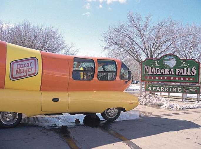 van - Oscar Mayer Niagara Falls State Park Parking