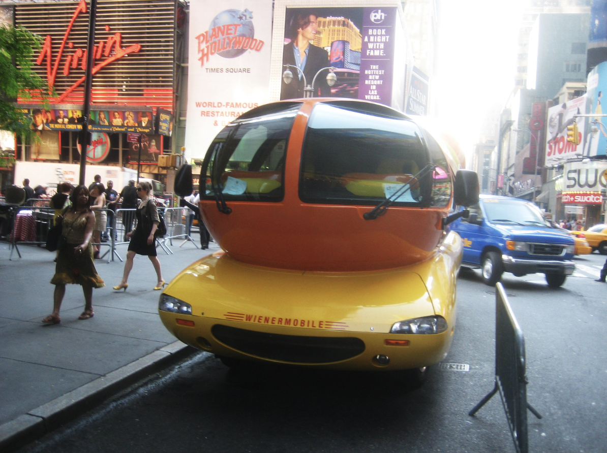 street - Planet Times Square WorldFamou Restaura Wienermobile Book A Right With Fame Sw suatch