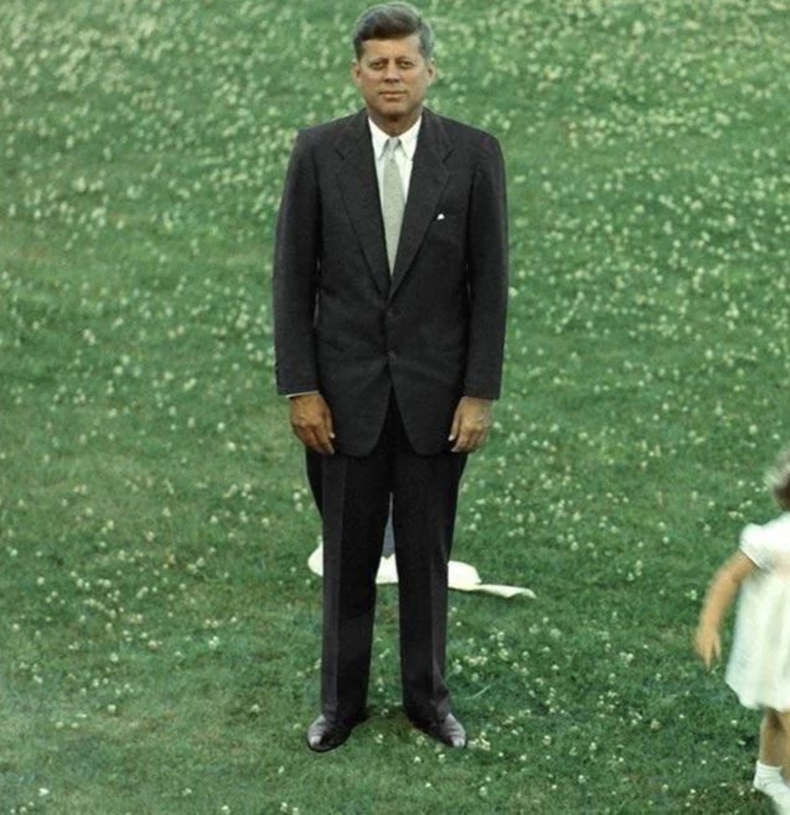 jfk standing on lawn