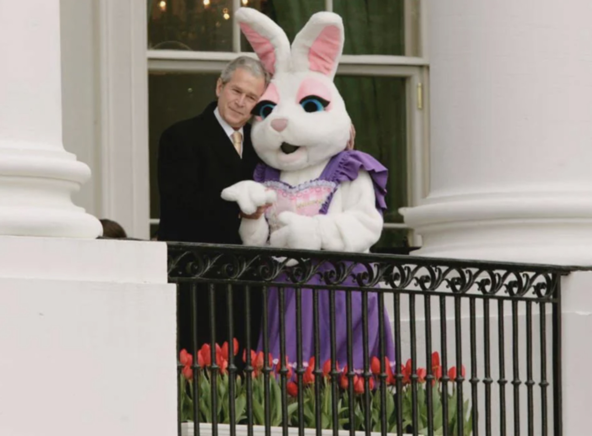 george bush easter bunny