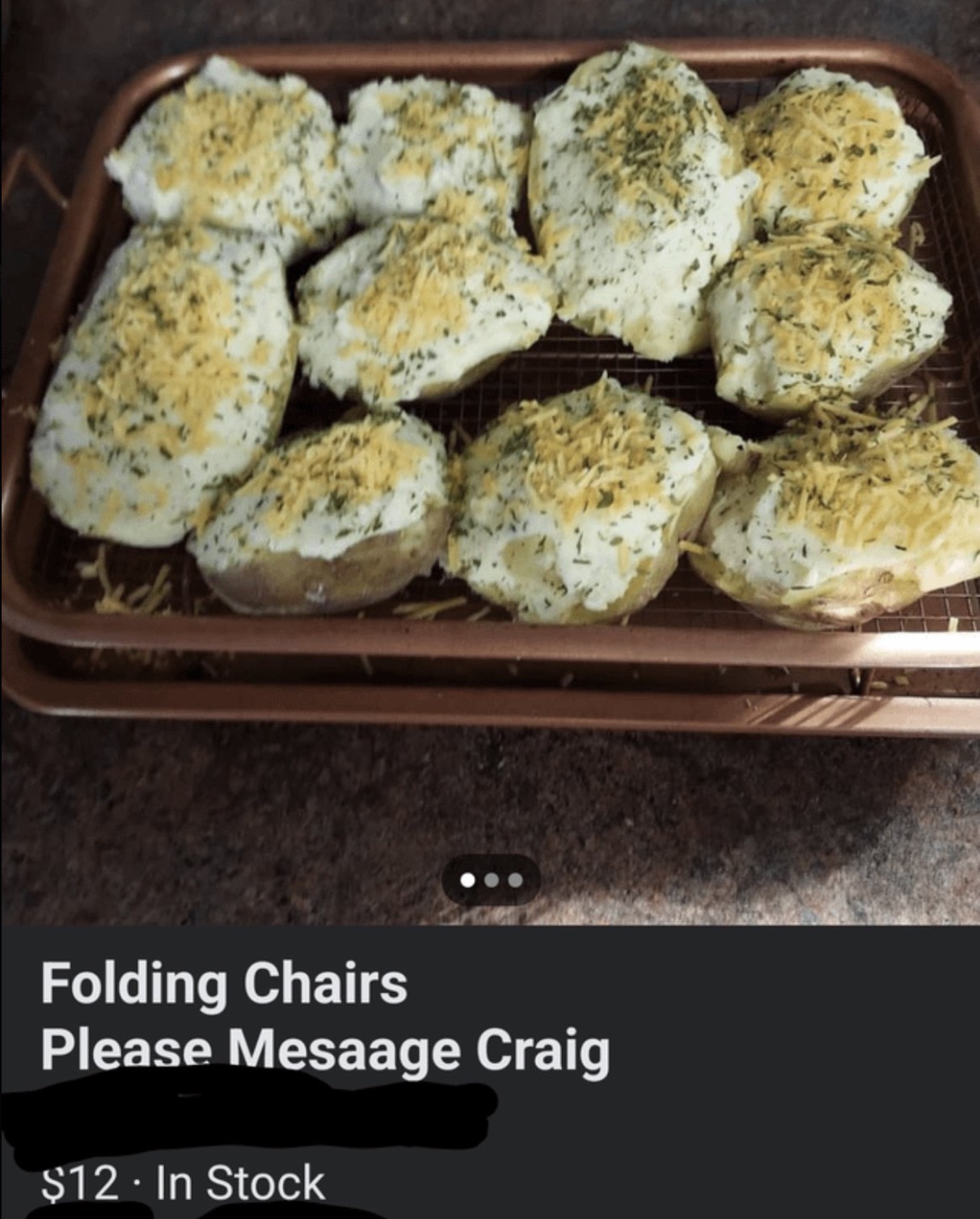 soda bread - Folding Chairs Please Mesaage Craig $12 In Stock