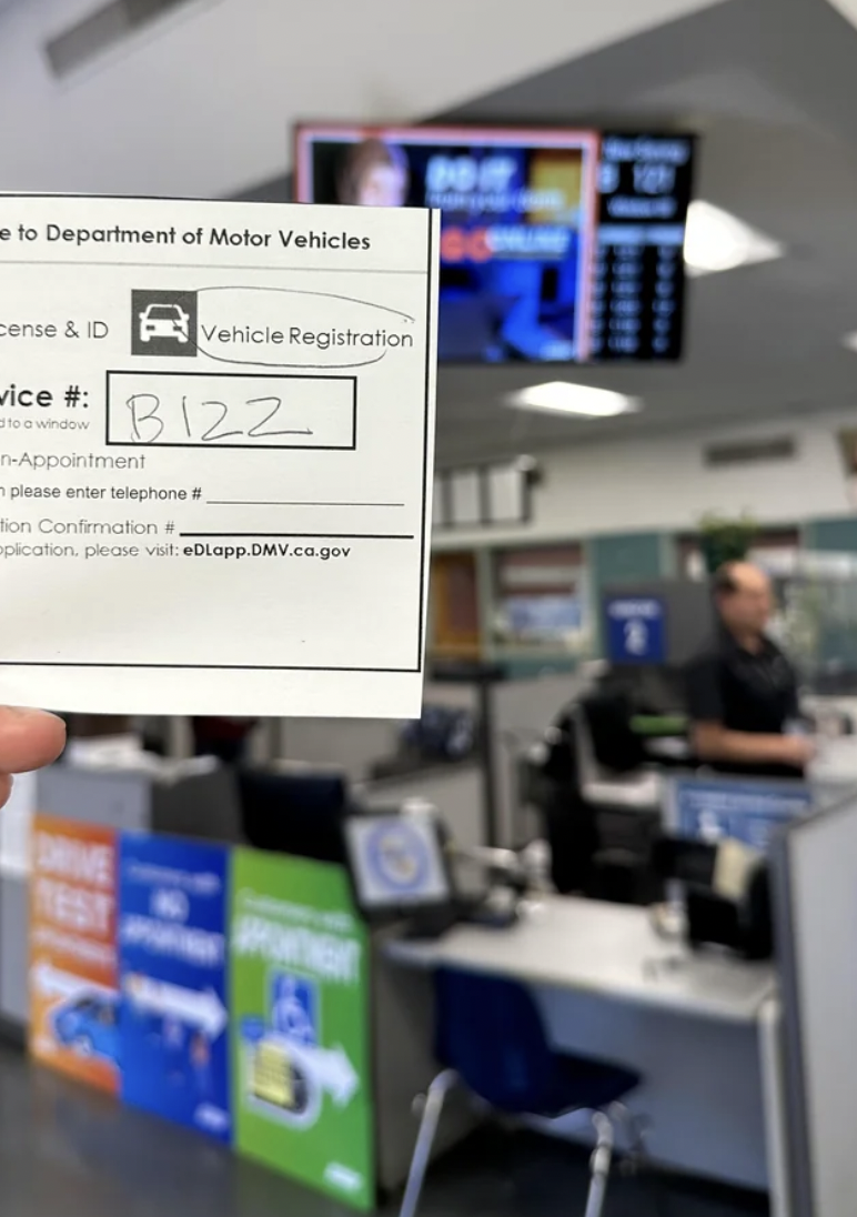 personal computer - to Department of Motor Vehicles Cense & Id Vehicle Registration ice # B122 www Appointment please enter telephone B on Confirmation, plication, please veit eDLapp.Dmv.ca.gov