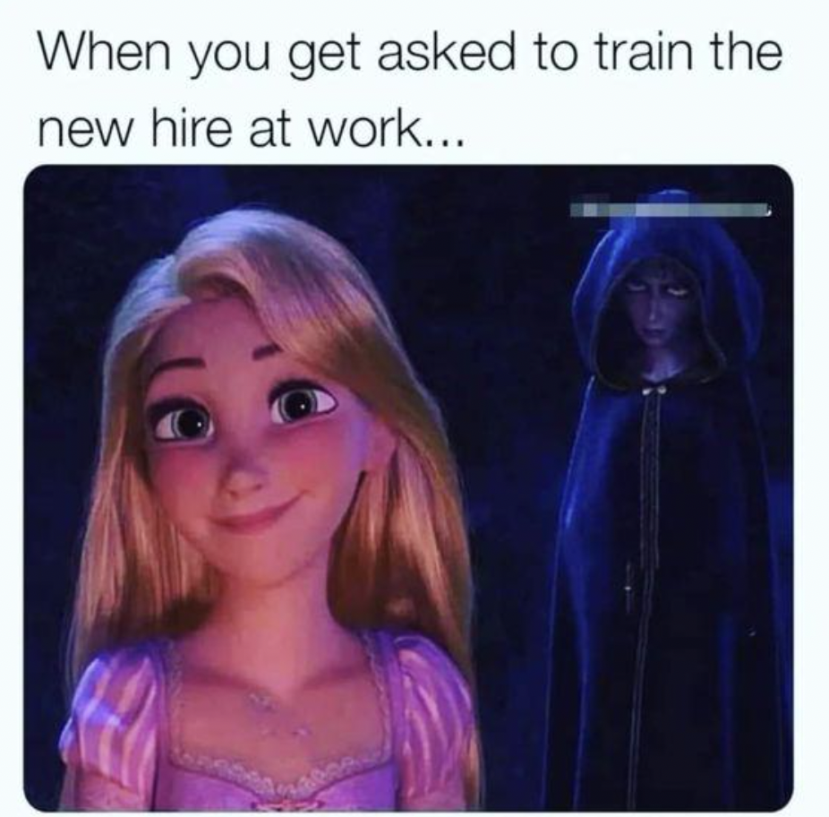 barbie - When you get asked to train the new hire at work...