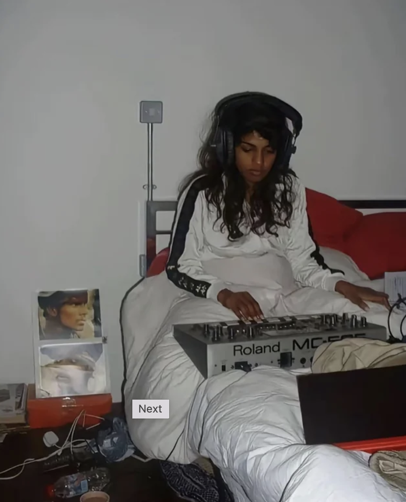 mia making beats in bed - Next Roland Mc