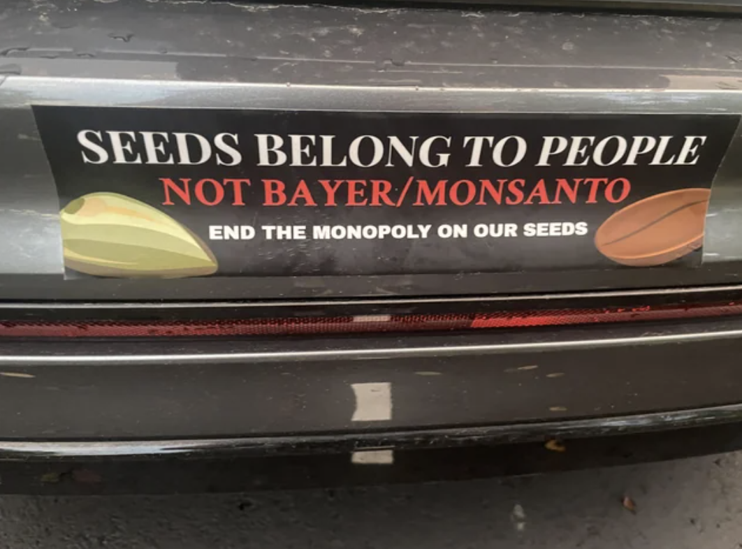 executive car - Seeds Belong To People Not BayerMonsanto End The Monopoly On Our Seeds