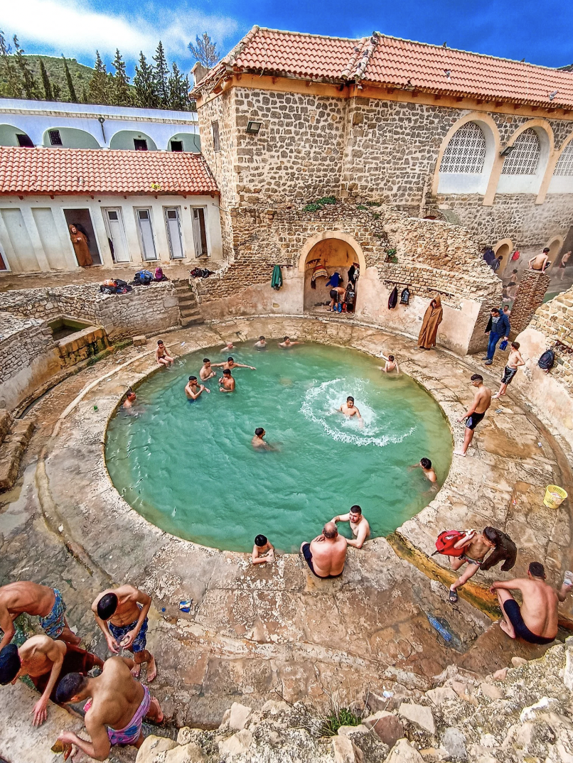 2000-year-old Roman bathhouse in Algeria still in use today.