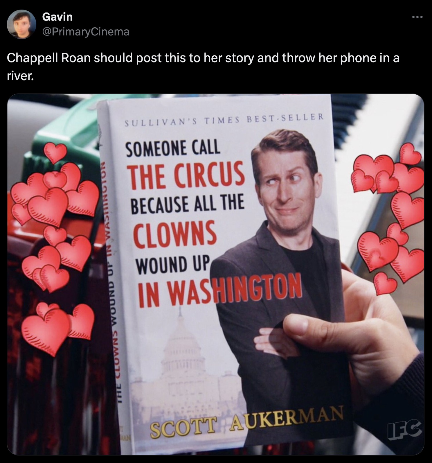 flyer - Gavin Chappell Roan should post this to her story and throw her phone in a river. The Clowns Wound Up In Was Sullivan'S Times Best Seller Someone Call The Circus Because All The Clowns Wound Up In Washington Man Scott Aukerman Ifc