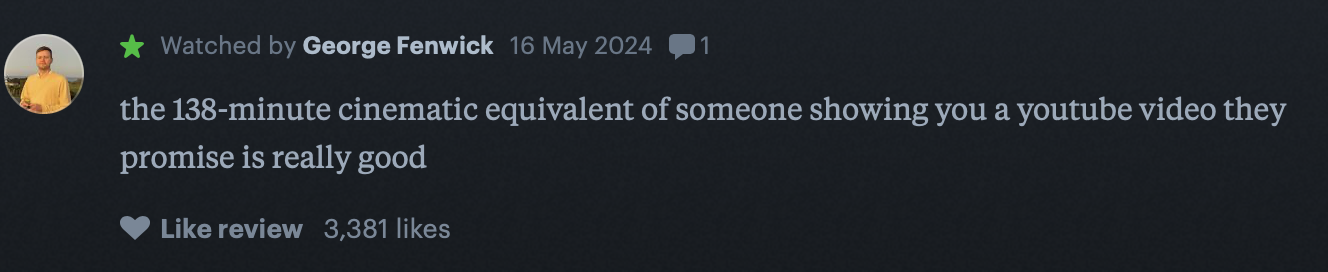 Letterboxd review