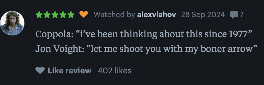 Letterboxd review