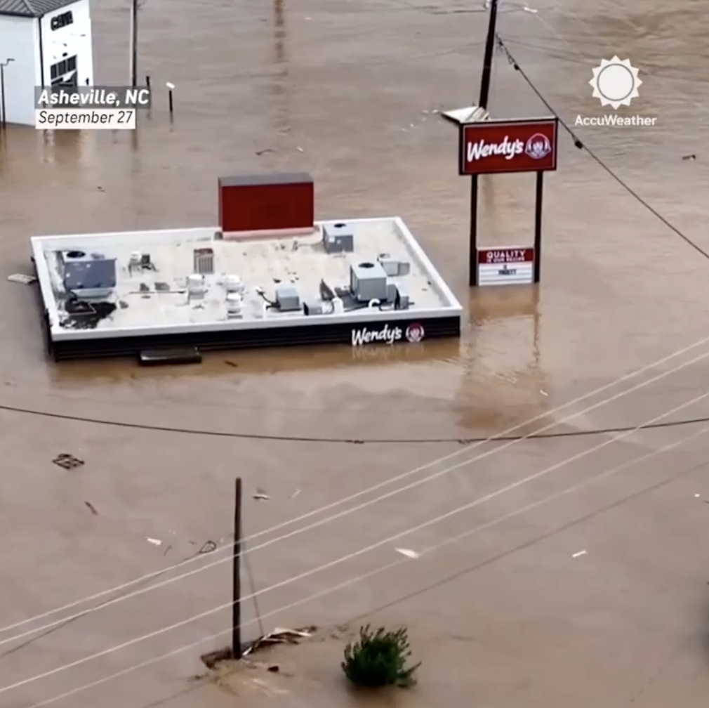 Flood - Asheville, Nc September 27 Wendy's AccuWeather Wendy's